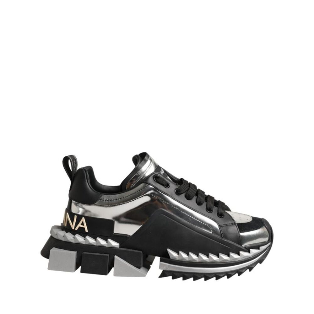 Dolce & Gabbana Black Two-Tone Super King Men Sneakers Men's Shoes